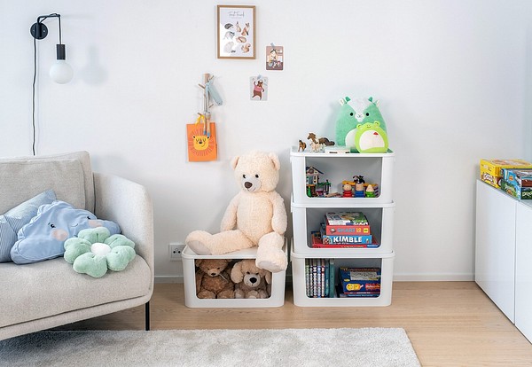 SmartStore Module Storage boxes in kids room
