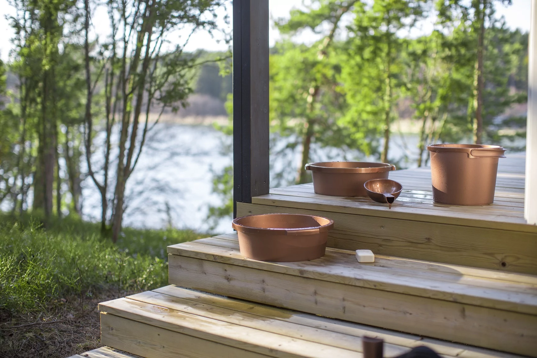 Relax in a clean sauna